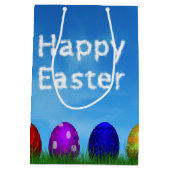 カラフルハッピーイースター卵 ミディアムペーパーバッグ (裏面)