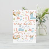 カラフルハッピーイースター籠の春卵 シーズンカード (スタンド正面)