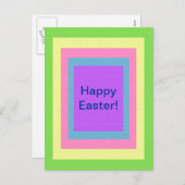 カラフルハッピーイースター シーズンポストカード (正面/裏面)