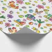 カラフルハッピーイースター ラッピングペーパー (角)