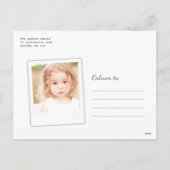 カラフルハッピーバレンタインデーフルフォトカード シーズンポストカード (裏面)