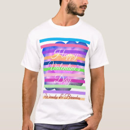 カラフルハッピーバレンタインビッグTシャツ Tシャツ
