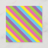 カラフルハッピーバースデーケーキギフト囲いカード ノートカード (裏面)