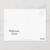 カラフルハッピーバースデーハートLGBTレインボー国旗 ポストカード (裏面)