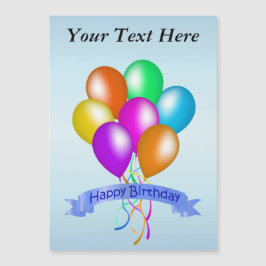 カラフルハッピーバースデーバルーンのバナーパーティー