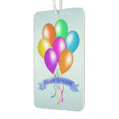 カラフルハッピーバースデーバルーンのバナーパーティー カーエアーフレッシュナー (左)