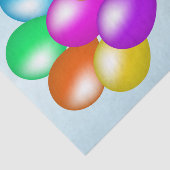 カラフルハッピーバースデーバルーンのバナーパーティー 薄葉紙 (詳細)