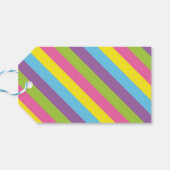 カラフルハッピーバースデーパーソナライズされたギフトラベル ギフトタグ (裏面横)