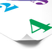 カラフルハッピーバースデー子 ポスター (コーナー)