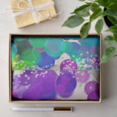 カラフルハッピーバースデー抽象芸術《写真》ぼけ味バブル 薄葉紙 (ギフト)