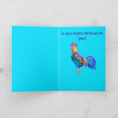 カラフルハッピーバースデー カード (内部)