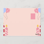 カラフルハッピーバースデー ポストカード (裏面)