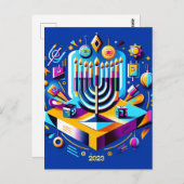 カラフルハヌカー2023 ポストカード (正面/裏面)