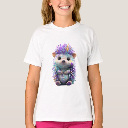 カラフルハリネズミの子供たち Tシャツ (正面)
