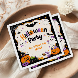 カラフルハロウィンコスチューム ナプキン スタンダードカクテルナプキン