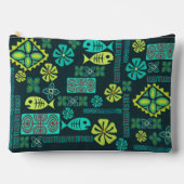 カラフルハワイアンアイコン旅行用パウチ アクセサリーポーチ (正面)