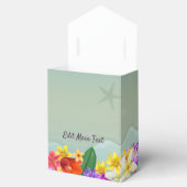 カラフルハワイアンビーチ結婚式をテーマにした フェイバーボックス (オープン)