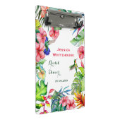 カラフルハワイアン熱帯ブライダルシャワー ミニクリップボード (アングル)