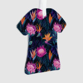 カラフルハワイアン花オーナメント オーナメント (正面)