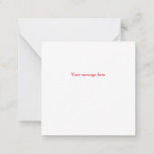 カラフルハートありがとうございます ノートカード (裏面)