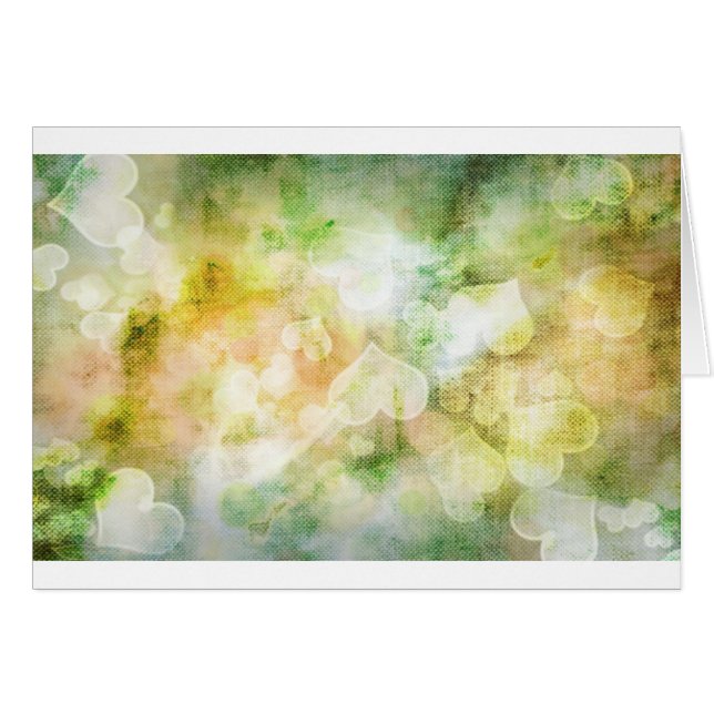 カラフルハートの背景 (正面横)