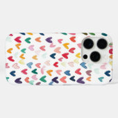 カラフルハートの電話ケース Case-Mate iPhoneケース (裏面 (横))