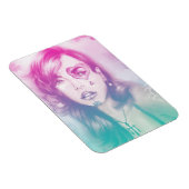 カラフルハートアイガールフォトマグネット – Rainbow マグネット (右側)