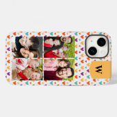 カラフルハートカスタムモノグラム4 – 写真 Case-Mate iPhoneケース (裏面 (横))