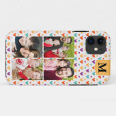 カラフルハートカスタムモノグラム4 – 写真 Case-Mate iPhoneケース (裏面(横))