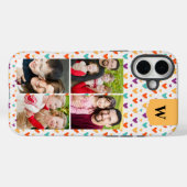カラフルハートカスタムモノグラム4 – 写真 Case-Mate iPhoneケース (裏面 (横))