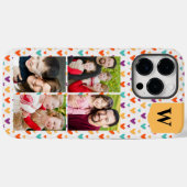 カラフルハートカスタムモノグラム4 – 写真 Case-Mate iPhoneケース (裏面 (横))