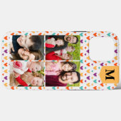 カラフルハートカスタムモノグラム4 – 写真 Case-Mate iPhoneケース (裏面 (横))
