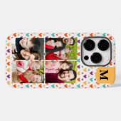 カラフルハートカスタムモノグラム4 – 写真 Case-Mate iPhoneケース (裏面 (横))