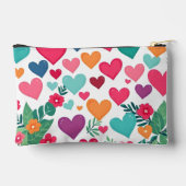 カラフルハートカスタム アクセサリーポーチ (裏面)