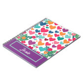 カラフルハートカスタム ノートブック (左側)