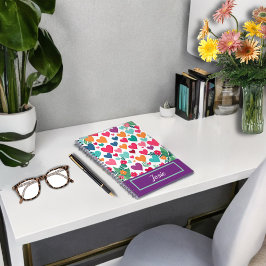 カラフルハートカスタム ノートブック