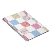 カラフルハートキルトパターン ノートブック (右側)