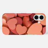 カラフルハートクラスター Case-Mate iPhoneケース (裏面 (横))