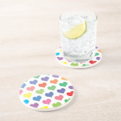 カラフルハートデザイン コースター (側面)