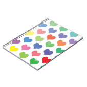 カラフルハートデザイン ノートブック (左側)