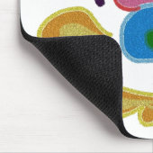 カラフルハートデザイン マウスパッド (コーナー)