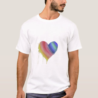 カラフルハートデザイン Tシャツ