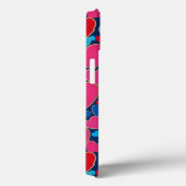カラフルハートネイビー毎日保護グリップ Case-Mate iPhoneケース (裏面 / 右)