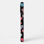 カラフルハートバレンタインデー iPhoneケース (左側面)