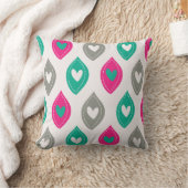 カラフルハートパターン クッション (ブランケット)