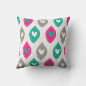 カラフルハートパターン クッション (裏面)