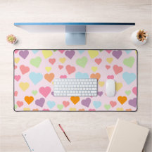 カラフルハートパターン