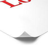 カラフルハートラブアートイラストレーション ポスター (角)