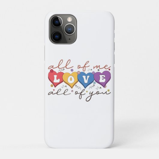 カラフルハートラブクォート Case-Mate iPhoneケース (裏)