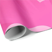 カラフルハート内ハートピンク ラッピングペーパー (ロールコーナー)